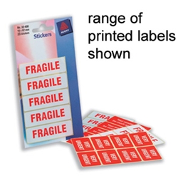 Avery Fragile Printed 35 Labels Ref 32-430 [Pack